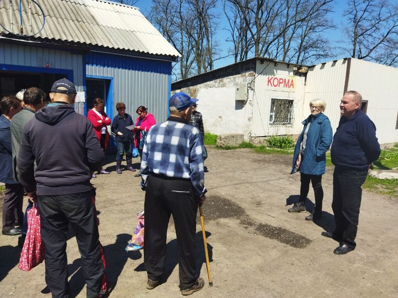 Сход граждан в селе Каменка.