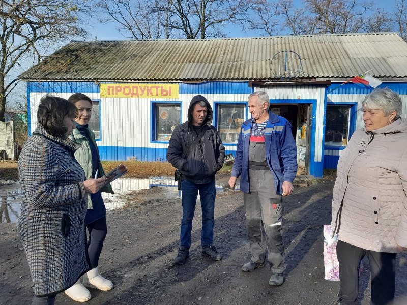 Сход граждан в селе Каменка.