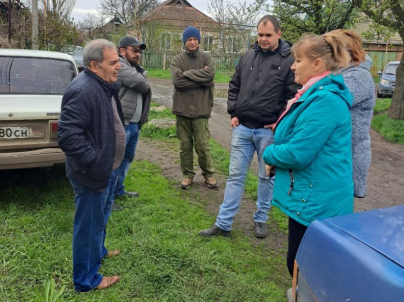 Сход граждан в городе Комсомольское.