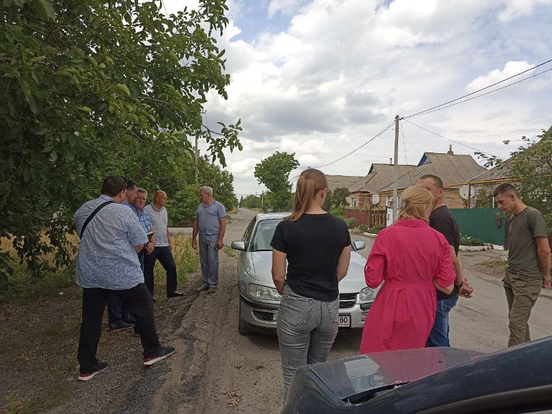 Сход граждан в городе Комсомольское.