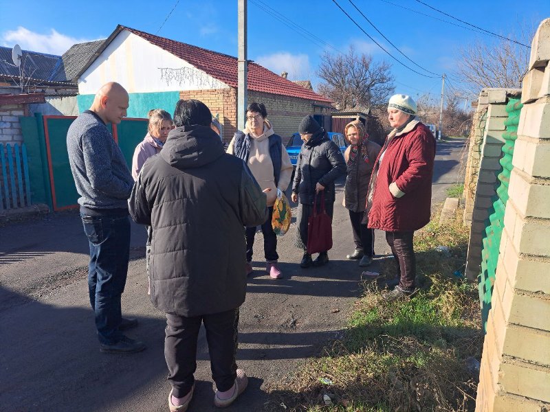 Сход граждан в городе Комсомольское.