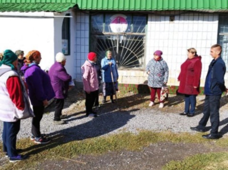 Сход граждан в селе Солнцево.