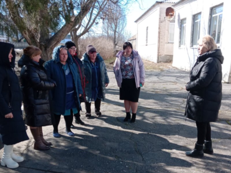 Сход граждан в селе Васильевка.