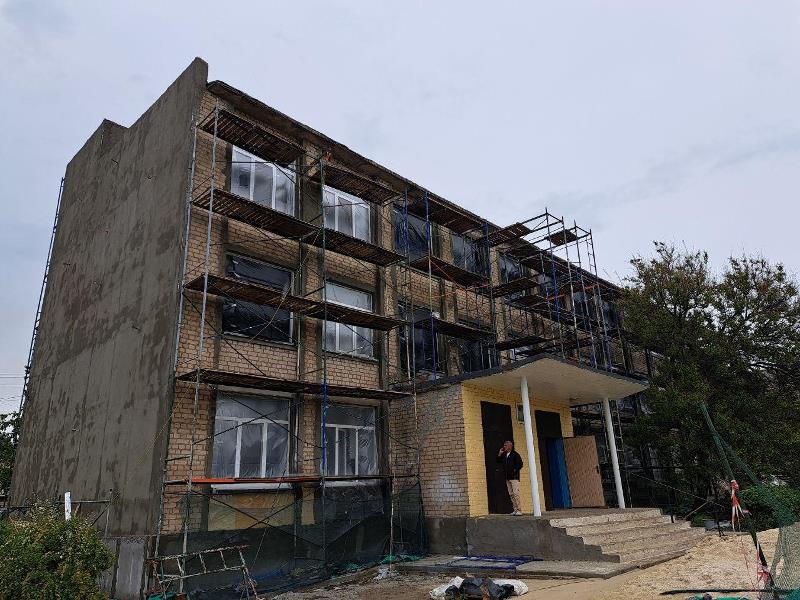 🏗️ Благодаря Забайкалью идет восстановление музыкальной школы пгт Новый Свет Старобешевского округа.