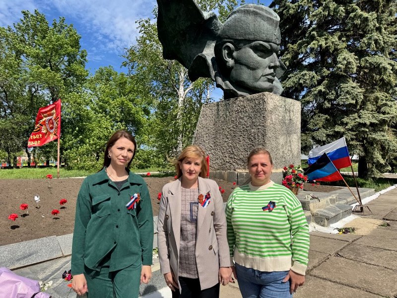 🌹В Старобешевском округе прошла Всероссийская акция &quot;Георгиевская лента&quot;.