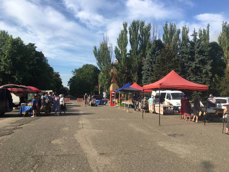 В поселке Новый Свет прошла выездная ярмарка.