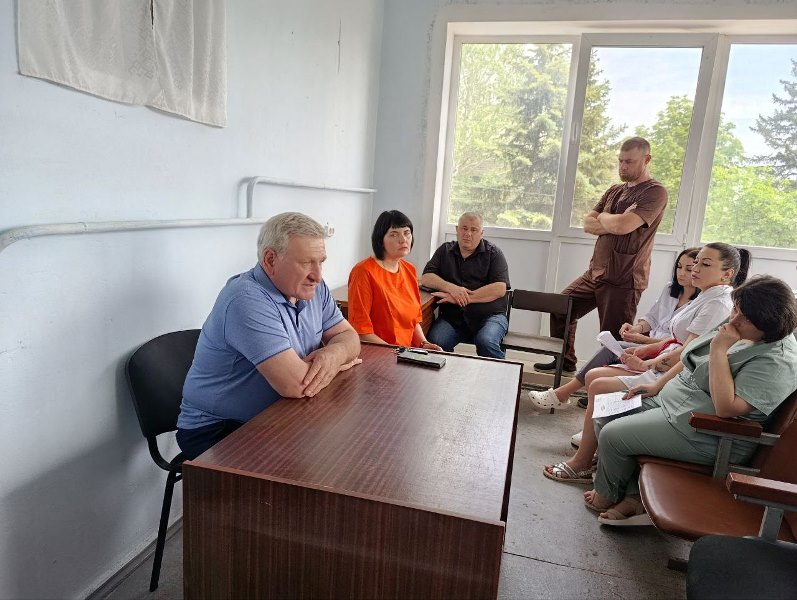 Встреча с трудовым коллективом Старобешевской центральной районной больницы.
