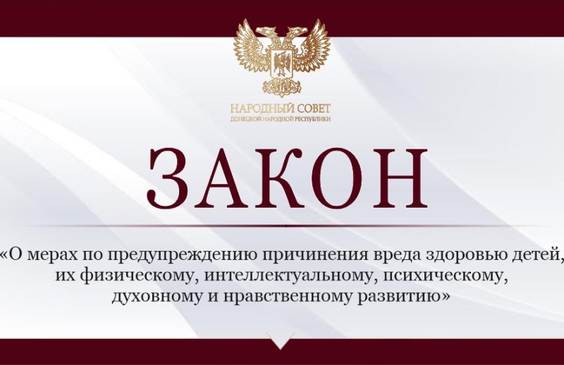 Принят закон «О мерах по предупреждению причинения вреда здоровью детей, их физическому, интеллектуальному, психическому, духовному и нравственному развитию».